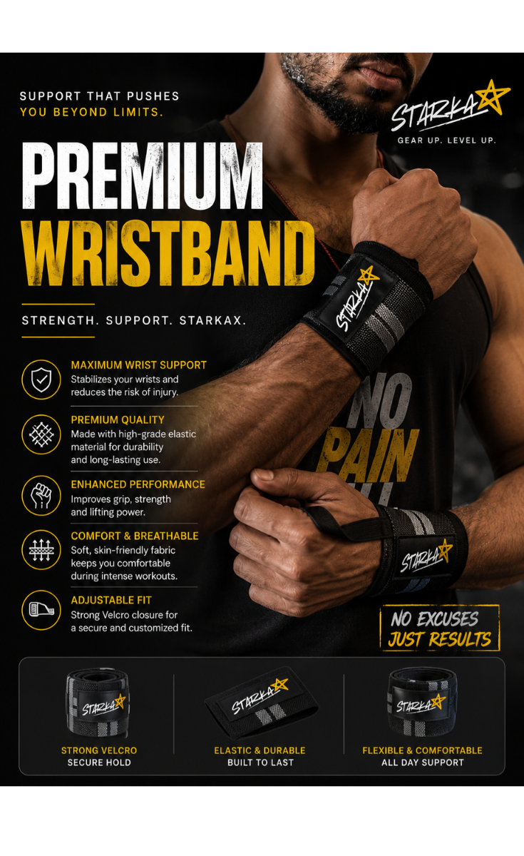 Premium Pro Sports Wrist Band – Ultra Comfort Sweat Absorbent Wristband - Image 3